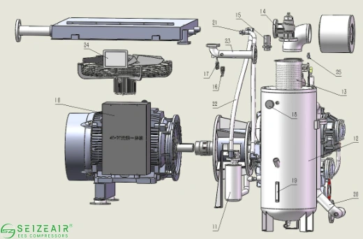 Genuine Seize Air compressor spare parts for reliable performance