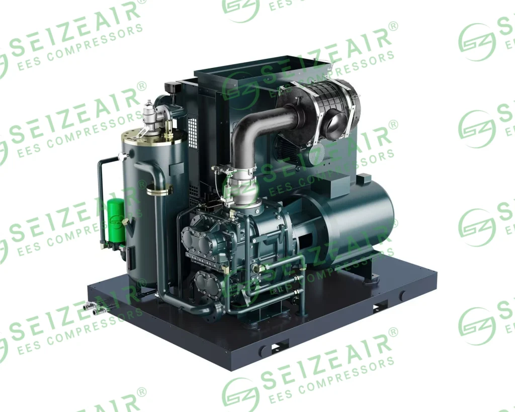 Illustration of permanent magnet motor structure used in air compressors