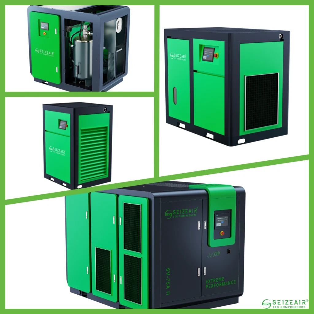 oil-injected screw air compressors