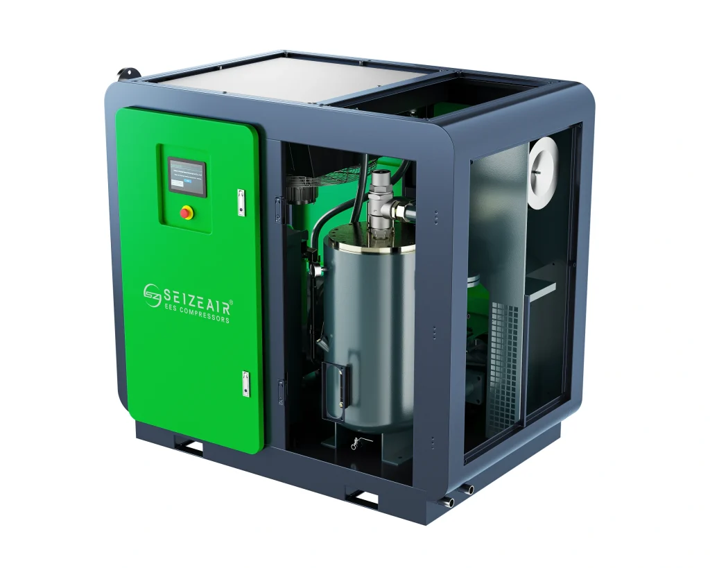 two-stage-screw-compressor-energy-efficient-seize
