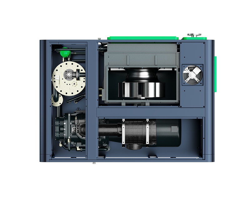 SVC-Series-two-stage-screw-compressor-structure-seize-air