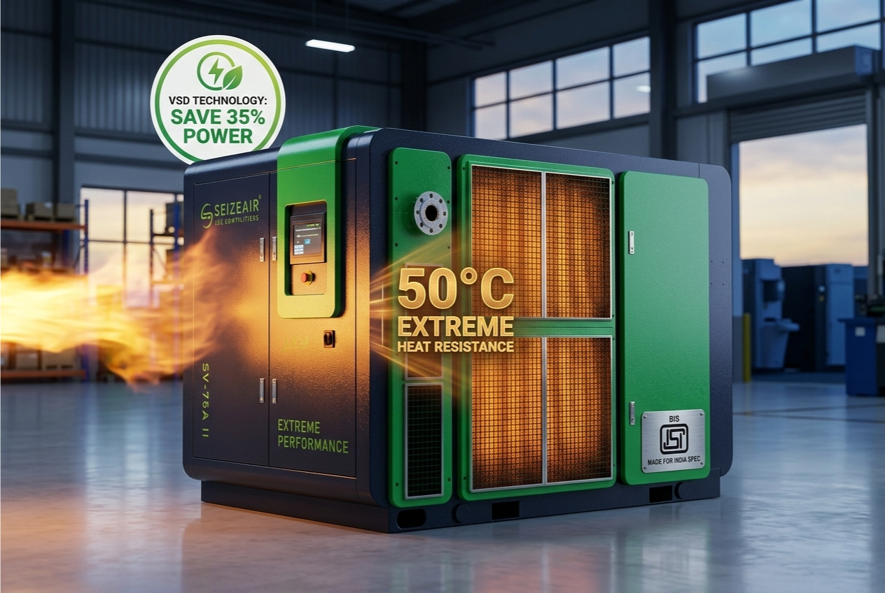 Seize Air Compressor Banner