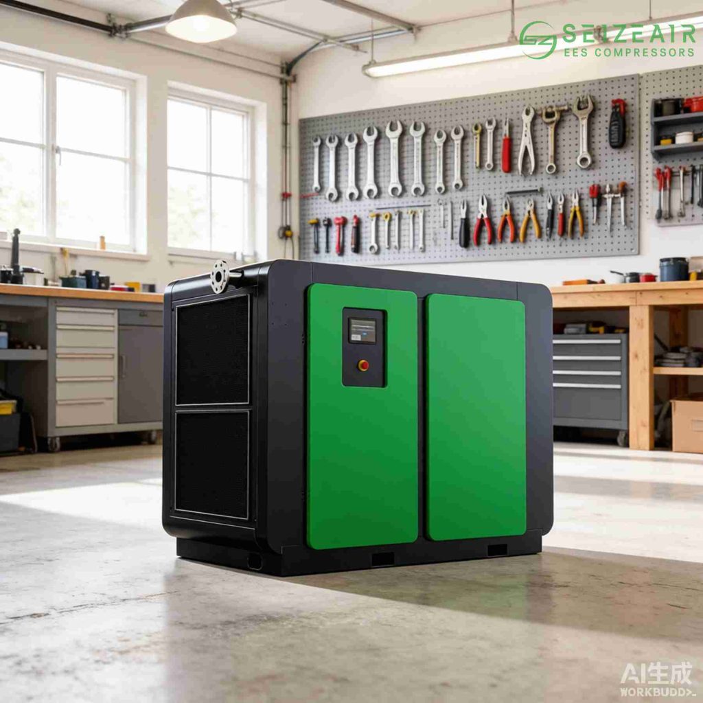 single-phase-air-compressor-garage