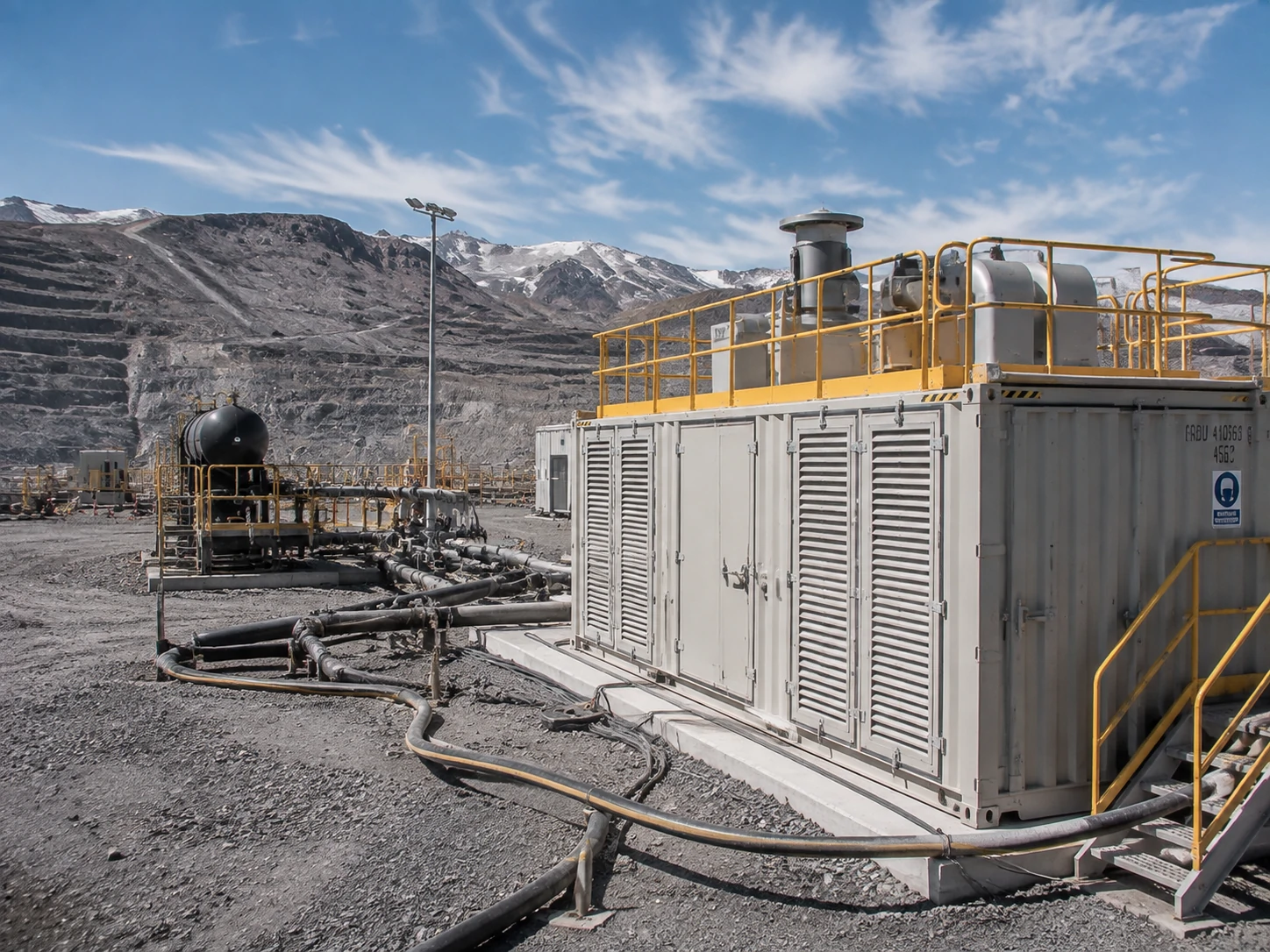 SEIZE oil-free air compressor powering industrial jet mill