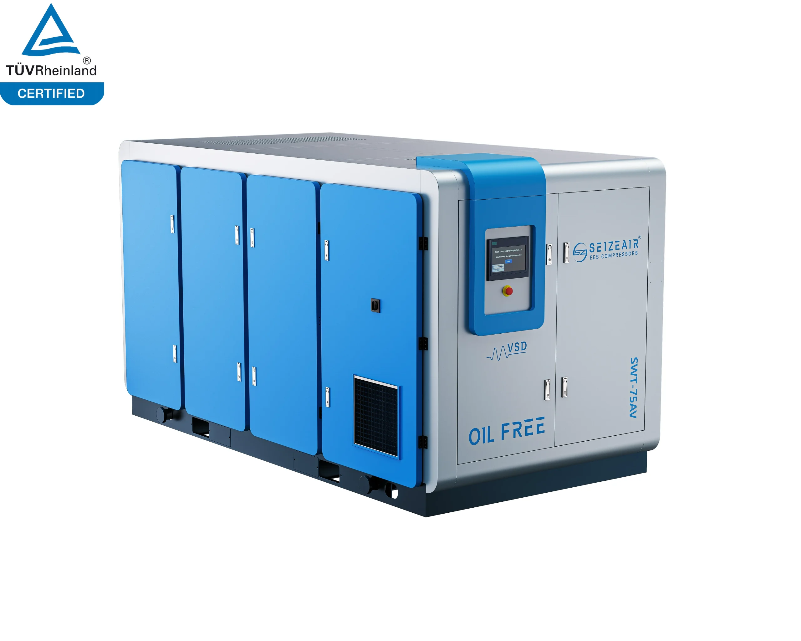Oil Free Water Lubricated Screw Air Compressor