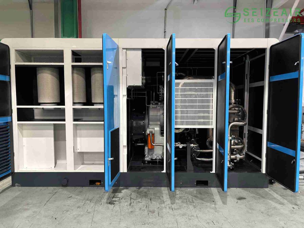 rotary-screw-air-compressor-for-textile-industry-7bar-seize-air