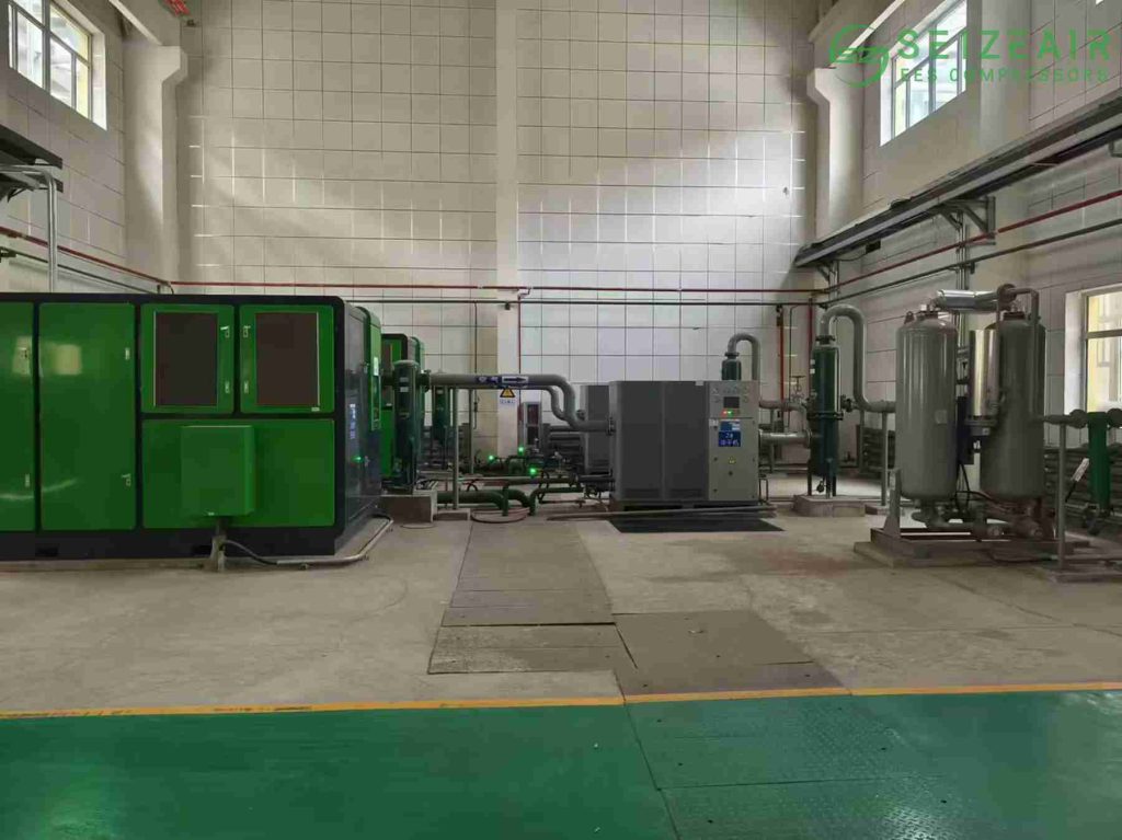 wo-stage-screw-compressor-efficiency-seize-air
