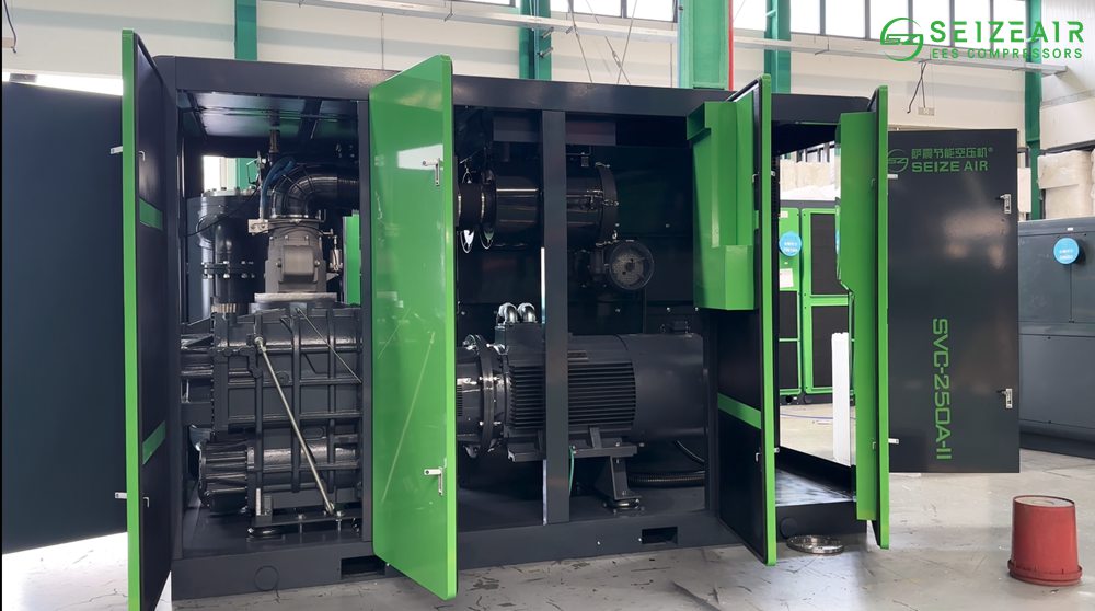 frequency-conversion-air-compressor-installation-site-seize-air