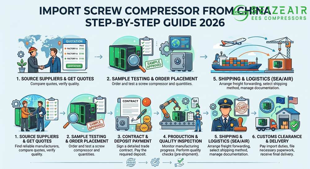 How to Import Air Compressor from China: Step-by-Step Guide