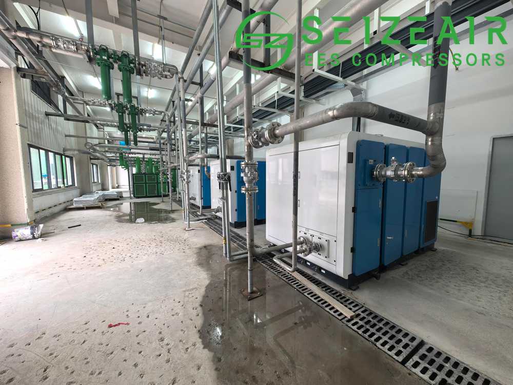 oil-free-air-compressor-for-electronics-manufacturing-installation-seize-air