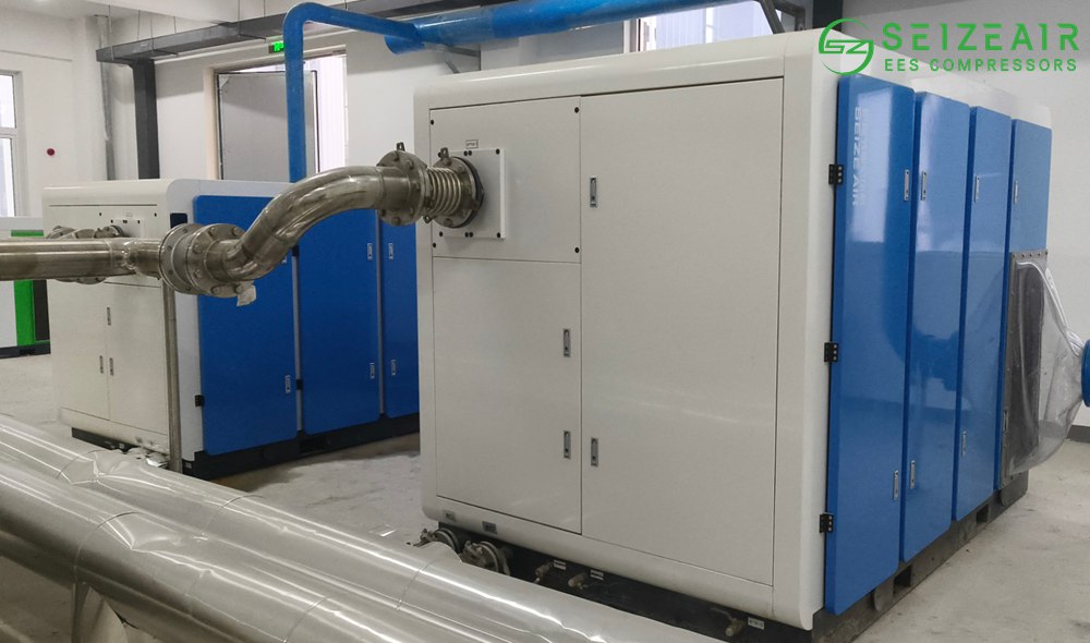 oil-free-water-injected-compressor-in-food-factory-seize-air